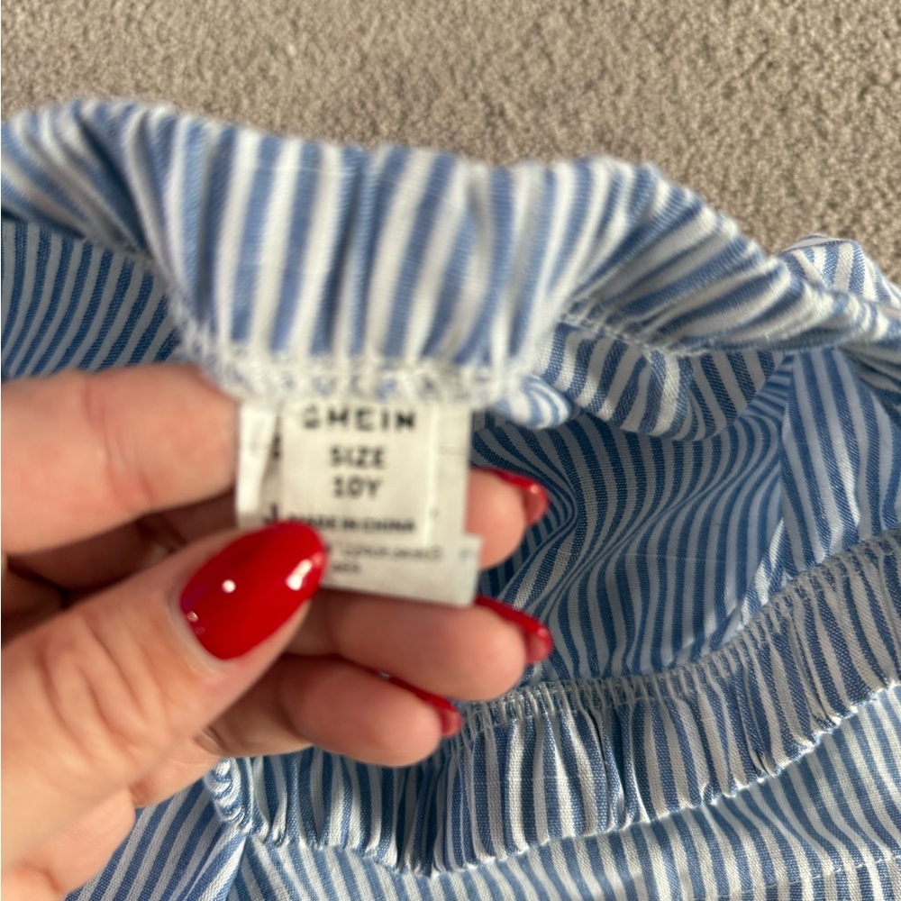 Blue Striped Matching Set - Picture 3 of 4
